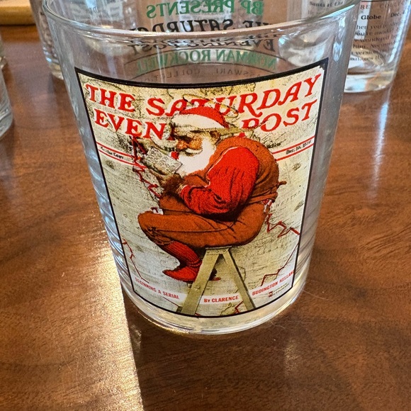 Vintage Norman Rockwell “Saturday Evening Post” Glass set - Picture 1 of 5